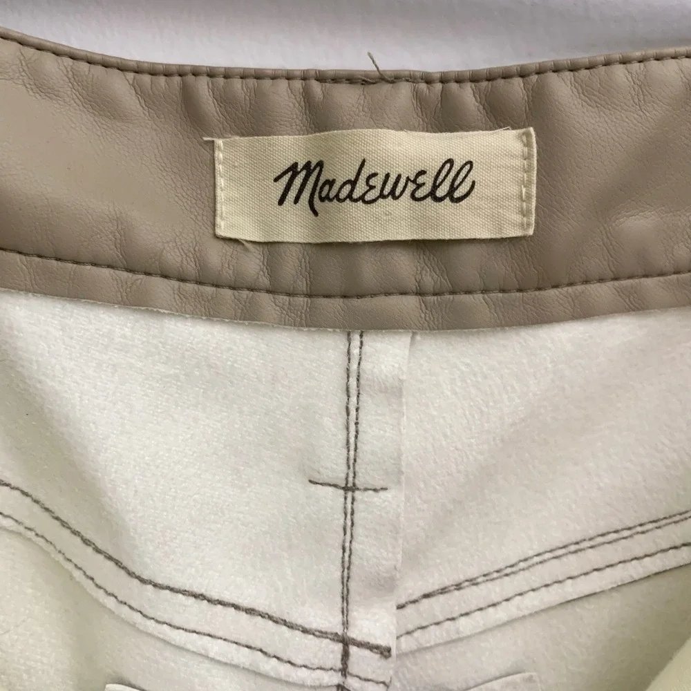 Madewell The Perfect Vintage‎ Straight Faux Leather Jean Size 25